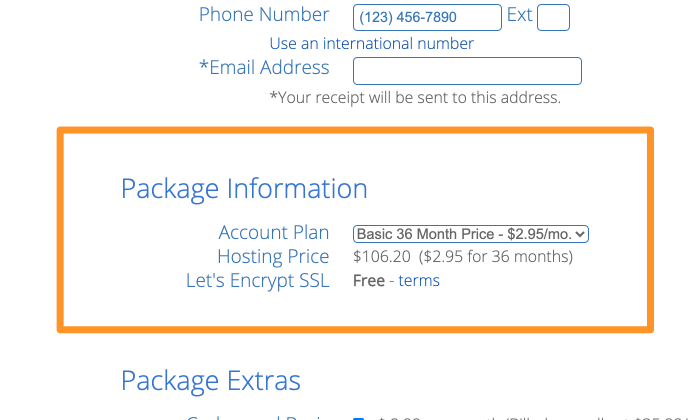 Imagen con un rectangulo naranja y texto dentro