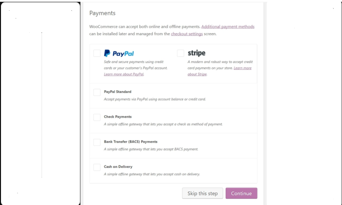 Otra imagen de woocommerce con opciones de administración